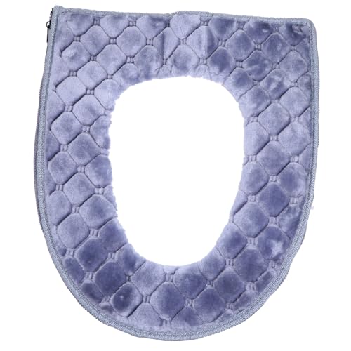 HIAKDOFT Universeller Wasserdichter Dicker Toilettensitzbezug aus Weichem Plüsch Waschbar und Komfortabel rutschfest für Badezimmeraccessoires Passend für Standard wc sitze Warm und von HIAKDOFT