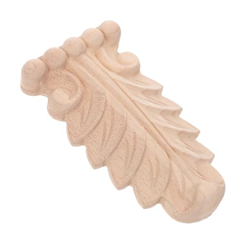 HIAKDOFT Unlackierte Holzornamente Möbel Vintage Geschnitzte Holzapplikationen für Möbel Klassische Europäische Holzdekoration Robuste Holzstütze für Wand und Tür Künstlerische von HIAKDOFT