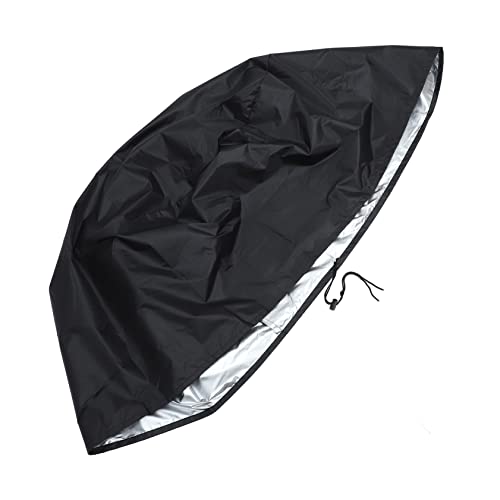 HIAKDOFT Verdickte Feuerstelle Abdeckung Oxford Schutzhülle für Outdoor Herd und UV Beständig Perfekter Schutz für Feuerstelle und Patio Schwarz von HIAKDOFT