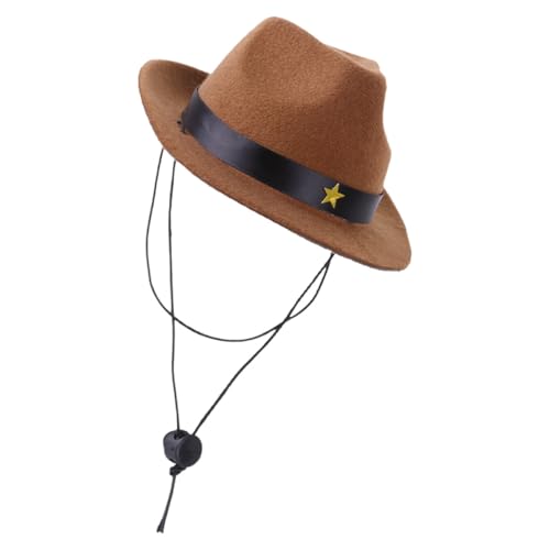 HIAKDOFT Verschleißfester Hundehut Polyester Pet Cap Dekorativer Katzenhut Welpenaccessoire Fünfeckiger Cowboyhut für Bilder Partys und Outdoor einsätze Stilvolles Design und Komfortabel HIAKDOFT Verschleißfester Hundehut Polyester Pet Cap Dekorativer Katzenhut Welpenaccessoire Fünfeckiger Cowboyhut für Bilder Partys und Outdoor einsätze Stilvolles Design und Komfortabel von HIAKDOFT