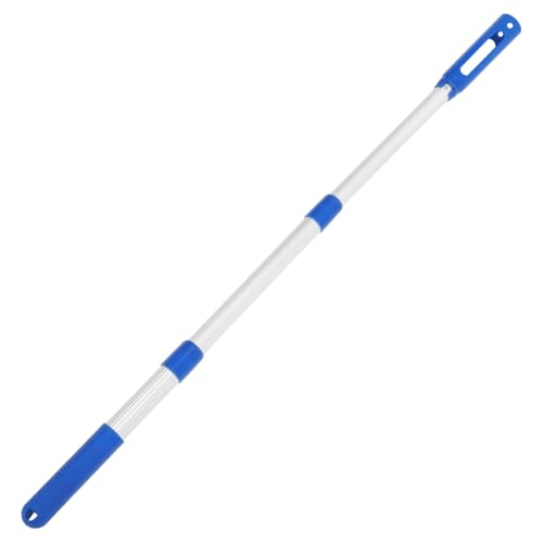 HIAKDOFT Verstellbare Abnehmbare Aluminium Teleskopstange für Poolreinigung Teilig Ausziehbar bis Leicht Transportierbar Platzsparend Geeignet für Skimmer Poolbesen Vielseitig Einsetzbar von HIAKDOFT