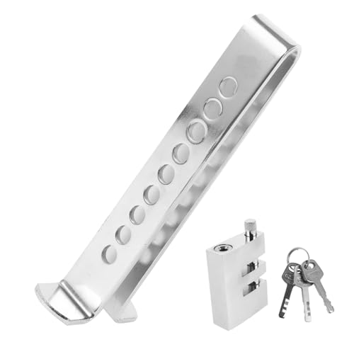 HIAKDOFT Verstellbares Auto Kupplungspedal Schloss Diebstahl Brems und Gaspedal Verriegelung aus Hochfestem Eisen für Fahrzeugkupplung Schlüssel Sicherung von HIAKDOFT