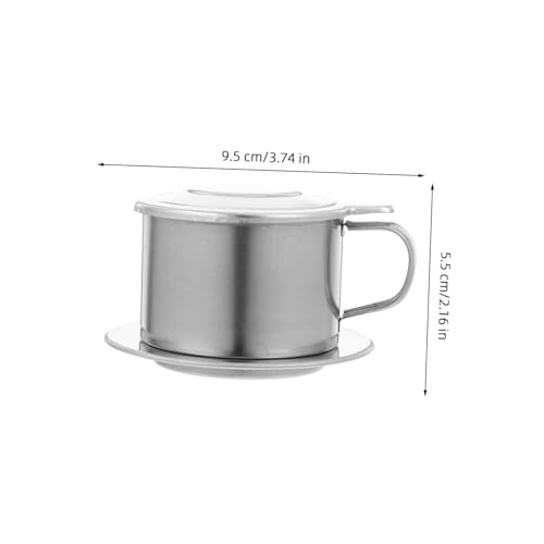 HIAKDOFT Vietnamesischer Kaffee Filter Wiederverwendbar Präziser Tropfkaffee Bereiter Für Zuhause Büro Traditionelle Handfilterung Mit Deckel Griff von HIAKDOFT