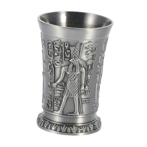 HIAKDOFT Vintage Ägyptischer Stil Trinkbecher aus Dekorativer Relief Weinkelch Robustes Cocktail und Likörglas Vielseitig für Bar Restaurant und Party Stilvolles Retro Design HIAKDOFT Vintage Ägyptischer Stil Trinkbecher aus Dekorativer Relief Weinkelch Robustes Cocktail und Likörglas Vielseitig für Bar Restaurant und Party Stilvolles Retro Design von HIAKDOFT