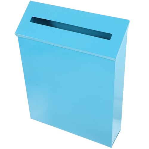 HIAKDOFT Vintage Briefkasten Metall Retro Wandbriefkasten für Zuhause und Garten zur Aufbewahrung von Briefen und Zeitungen Leicht zu Installieren Robustes Eisenmaterial Dekoratives Design von HIAKDOFT