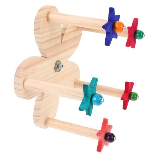 HIAKDOFT Vogelkäfig Papagei Laufrad Holzspielzeug zum Klettern und Stehen Natürliche Holzstange für Wellensittiche Nymphensittiche und Kleine Papageien Stabil und Beißfest Vielseitiges HIAKDOFT Vogelkäfig Papagei Laufrad Holzspielzeug zum Klettern und Stehen Natürliche Holzstange für Wellensittiche Nymphensittiche und Kleine Papageien Stabil und Beißfest Vielseitiges von HIAKDOFT