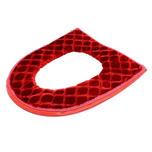 HIAKDOFT Warmes Dickes Toilettensitzkissen mit Reißverschluss Weicher Langlebiger Toilettensitzbezug für Wc Typen Ganzjährig Nutzbar Komfortable Badezimmermatte von HIAKDOFT