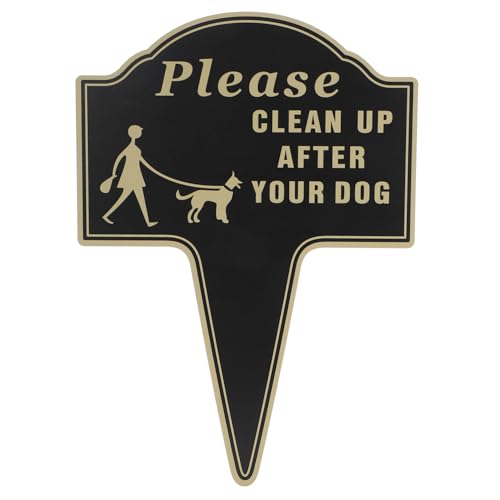 HIAKDOFT Warnschild Hundekot Aluminium Garten Warnung Sichtbare Umweltfreundlich Geruchsneutral für Hundehalter Park Geeignet von HIAKDOFT