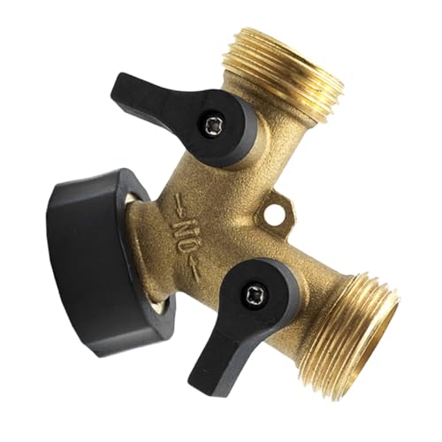 HIAKDOFT Wege Gartenschlauch Verteiler Y Förmig mit Dual Regelventil Robuster Abs und Vernickelter Kupferanschluss Wasserdichter Anschlussstück für Garten Bewässerung Autowäsche Flexibel HIAKDOFT Wege Gartenschlauch Verteiler Y Förmig mit Dual Regelventil Robuster Abs und Vernickelter Kupferanschluss Wasserdichter Anschlussstück für Garten Bewässerung Autowäsche Flexibel von HIAKDOFT