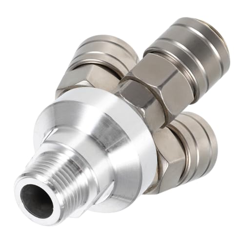 HIAKDOFT Wege Pneumatischer Verteiler Metall Schnellkupplung Steckverbinder für Druckluftsysteme Selbstsichernd Robust Zeitsparend Vielseitig für Mehrfach Schlauchanschluss HIAKDOFT Wege Pneumatischer Verteiler Metall Schnellkupplung Steckverbinder für Druckluftsysteme Selbstsichernd Robust Zeitsparend Vielseitig für Mehrfach Schlauchanschluss von HIAKDOFT