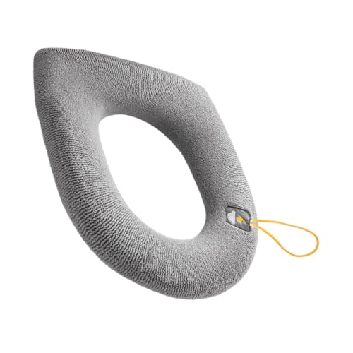 HIAKDOFT Weicher Waschbarer Toilettensitzbezug mit Griff Gepolsterte Dehnbare Toilettensitzauflage Passend Atmungsaktiv Komfortable Wc sitzauflage für Badezimmer von HIAKDOFT