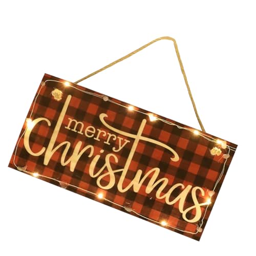 HIAKDOFT Weihnachtliche Holz Hängedekoration mit Leuchteffekt Langlebiges Holzschild für Tür und Wand Festliche Weihnachtsdekoration für Zuhause Büro und Geschäft Einfache Anbringung HIAKDOFT Weihnachtliche Holz Hängedekoration mit Leuchteffekt Langlebiges Holzschild für Tür und Wand Festliche Weihnachtsdekoration für Zuhause Büro und Geschäft Einfache Anbringung von HIAKDOFT