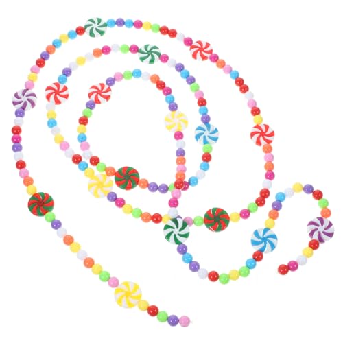 HIAKDOFT Weihnachtszuckerstangen Girlande Bunte Perlenkette Candy Beads Hängedekoration für Baum Fenster Treppe Party Zuhause HIAKDOFT Weihnachtszuckerstangen Girlande Bunte Perlenkette Candy Beads Hängedekoration für Baum Fenster Treppe Party Zuhause von HIAKDOFT