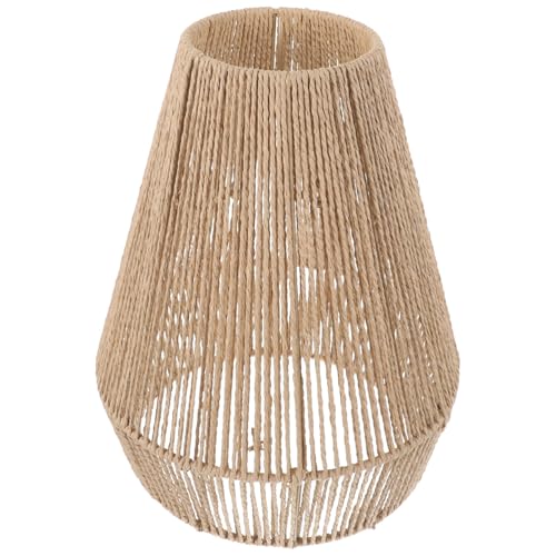 HIAKDOFT Woven Lampenschirm Lampenschirm Papier Rope für Pendelleuchten Hängelampen und Kronleuchter für Wohnzimmer Schlafzimmer und Esszimmer eine Warme von HIAKDOFT