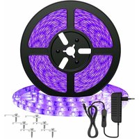 Hiasdfls - 10M Ultravioletter LED-Streifen für Schwarzlicht, dc 12V 2835 600 LEDs, Violette Lampe, Lichtstreifen, UV-Atmosphärenbeleuchtung für von HIASDFLS