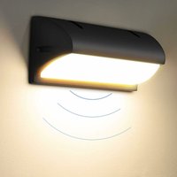 Hiasdfls - 12W Außenwandleuchte mit Bewegungsdetektor, moderne Wandlampe / modern im Freien, 3000K IP65, Außenwandleuchte, Innenhof, Halle, Halle. von HIASDFLS