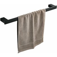 Hiasdfls - Badezimmer-Handtuchhalter, Edelstahl, 60 cm Handtuchhalter, schwarz von HIASDFLS