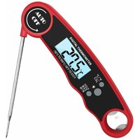 Hiasdfls - Fleischthermometer, schnell faltbares digitales Instant-Read-Thermometer BBQ-Thermometer mit Kalibrierung und von HIASDFLS