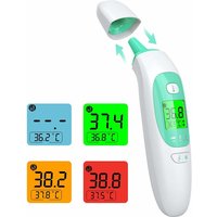 Hiasdfls - Stirnthermometer für Erwachsene, berührungsloses Kkmier-Thermometer, medizinisches Stirn- und Ohrthermometer, LCD-Display und von HIASDFLS