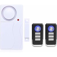 Tür- und Fensteralarm – kabelloser Einbruchalarm mit Fernbedienung, einfach zu installieren, 105 dB sehr laut (inkl. 1 Alarm und 2 Fernbedienungen) von HIASDFLS