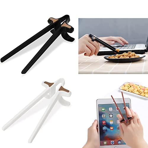 6 x große Finger-Essstäbchen – Snack-Essstäbchen für Gamer – lustige Essstäbchen, Gamer-Essstäbchen, Snack-Clips, Zubehör für Handy, Spiel-Zubehör von HIBILDER
