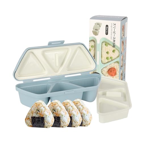 HIBILDER 6-in-1 Onigiri Form Dreieck Sushi Form Einmal schnell Machen Sie 6 Stück Sushi – Multifunktionale Reiskugelform für die Herstellung und Aufbewahrung von Sushi von HIBILDER