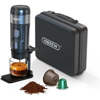 Hibrew - H4A 15 Bar 60 ml tragbare Auto-Kaffeemaschine mit Stand-Reisetasche, heiße/kalte 3-in-1-Kaffeemaschine mit mehreren Kapseln von HIBREW