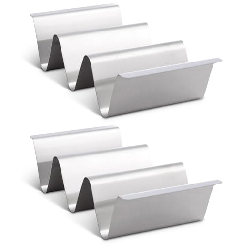 HIC Kitchen Taco Halter Ständer Edelstahl 2er Set von HIC