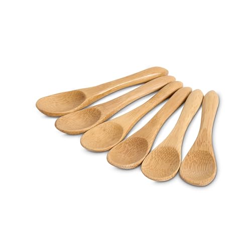 Maison du Fromage Wiederverwendbare Mini-Servierlöffel, brünierter Bambus, 6 Stück Maison du Fromage Wiederverwendbare Mini-Servierlöffel, brünierter Bambus, 6 Stück von HIC