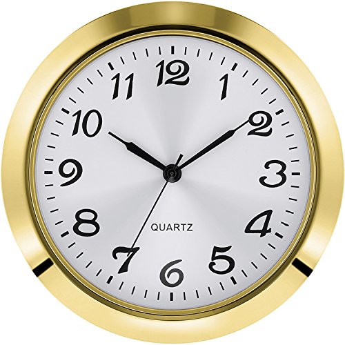 Hicarer 45 mm (45 Zoll) Clock Insert Fit Durchmesser (40 mm) Loch, Römische Ziffern (Gold Blende) von HICARER