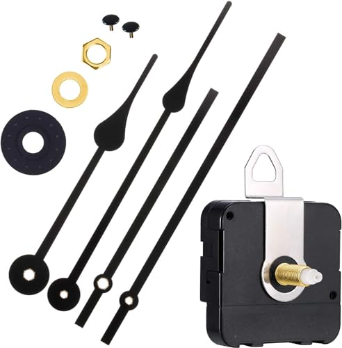 HICARER Lange Ersatz-Wanduhr für Wanduhrwerk, zum Basteln, 2 Paar Nadeln zum Schärfen, 2 Paar Nadeln zum Schärfen HICARER Lange Ersatz-Wanduhr für Wanduhrwerk, zum Basteln, 2 Paar Nadeln zum Schärfen, 2 Paar Nadeln zum Schärfen von HICARER