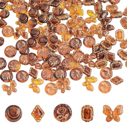 HICOHAND Acrylperlen-Set, 85 Stück, bernsteinfarbene Schmetterlings-Perlen zum Selbermachen, gemischte Perlen für Armbänder, Schmuckherstellung HICOHAND Acrylperlen-Set, 85 Stück, bernsteinfarbene Schmetterlings-Perlen zum Selbermachen, gemischte Perlen für Armbänder, Schmuckherstellung von HICOHAND