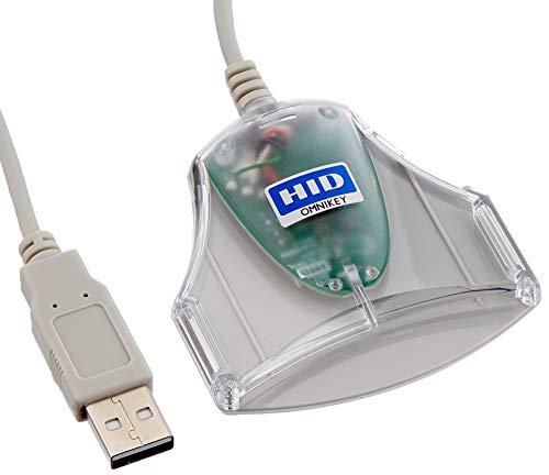 HID Identity Omnikey Ausweis-Lesegerät, eID Smart Card, USB, ID 1021 3021, Grau von HID