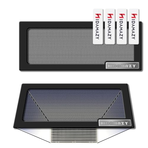 HIDAMAZY Lüftungsgitter Abdeckung, 25.4x10.2cm Magnetisches Rechteckig Bodenregister, Heizung und Kühlergitter Lüftungsabdeckung Für Boden, Zuhause, Decke, Lüftungsschlitz(Schwarz, 2 Stü) von HIDAMAZY