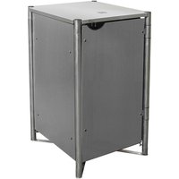 Hide Mülltonnenbox, aus Aluminium-Verbundplatte, 70x115x81cm (BxHxT), 240 Liter - grau von Hide