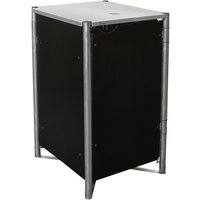 Hide Mülltonnenbox, aus Aluminium-Verbundplatte, 70x115x81cm (BxHxT), 240 Liter - schwarz von Hide