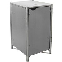 Metall Mülltonnenbox für 1 Mülltonne 240 Liter Grau 81x70x115 cm - Hide von HIDE