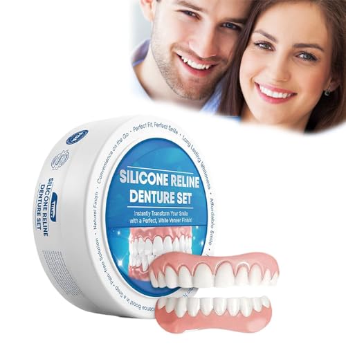 Bikenda Silicone Reline Denture Set,Denture Silicone Reline Kit, Soft Denture Silicone Reline Kit, Silicone Instant Teeth For Men And Women (1 PCS) von HIDRUO