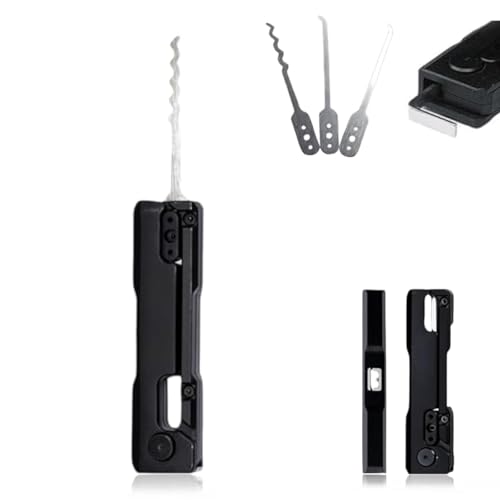 HIDRUO Lock Picking Set, Faltbare Lock Picking Tool Set, Lock Picking Fidget Set, Compact and Portable Rake Pick Clock, Decompression Tool Pick Set (1 Set) von HIDRUO