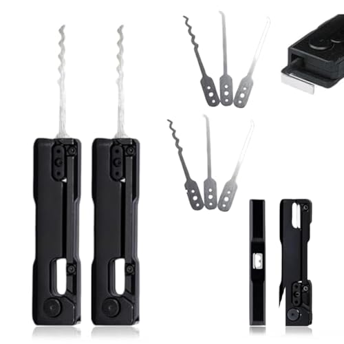 HIDRUO Lock Picking Set, Faltbare Lock Picking Tool Set, Lock Picking Fidget Set, Compact and Portable Rake Pick Clock, Decompression Tool Pick Set (2 Set) von HIDRUO