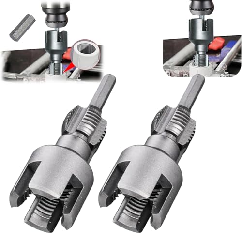 Integrated Internal & External Pipe Threading Tool, Terraja Para Tubo Pvc, Electric Drill Compatible 2 In 1 PVC Pipe Threader Kit, PVC Threading Tool Kit, Rethreading Tool for Water Pipes (3/4"+1/2") Integrated Internal & External Pipe Threading Tool, Terraja Para Tubo Pvc, Electric Drill Compatible 2 In 1 PVC Pipe Threader Kit, PVC Threading Tool Kit, Rethreading Tool for Water Pipes (3/4"+1/2") von HIDRUO