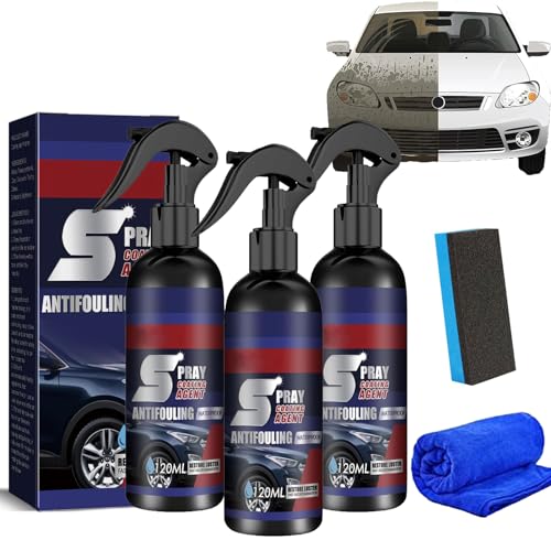 Multi-functional Coating Renewal Agent, 3 in 1 Ceramic Car Coating Spray, High Protection Quick Car Coating Spray, Plastic Parts Refurbish Agent, Fast-Acting Coating Spray (3) von HIDRUO