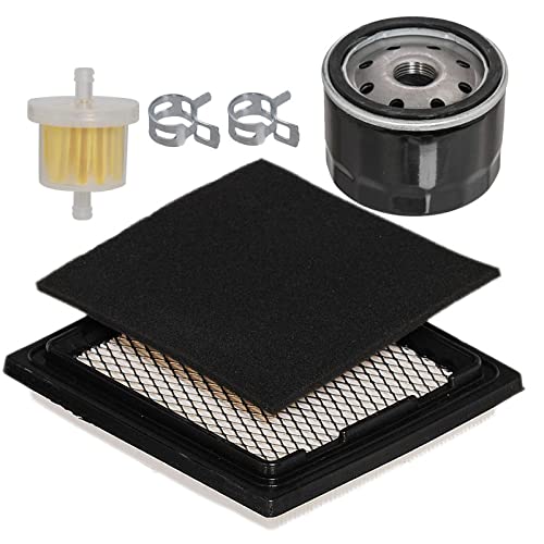HIFROM 37360 Air Filter Cleaner 37361 Foam Air Filter 36563 Oil Filter 34279b Fuel Filter Kit Compatible with Tecumseh OV691EA OV691EP TVT691 VTX691 von hifrom