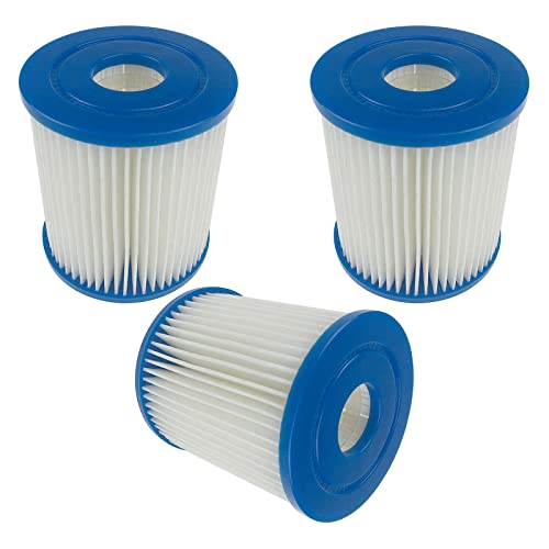 hifrom Swimming Pool Filter Inflatable Pool Filter Cartridge Replacement Fits for Type I 330 Gallon Filter Element Pump (Pack of 3) von hifrom