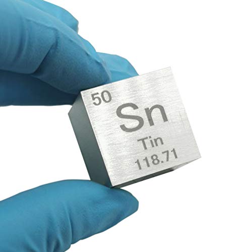 Dichtewürfel, Zinnelement-Dichtewürfel, 1 Zoll, for das Studium des Periodensystems(Tin) von HIFRQVVC