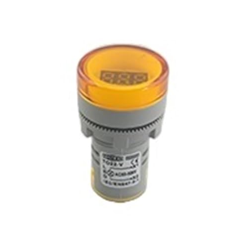 Digitale Spannungsanzeige, LED-Voltmeter TO22-V 60-500V AC 29x21x56mm Mehrfarbig(Yellow) von HIFRQVVC