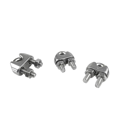 Drahtseilklemme Kabelklemme, Drahtklemmen for Kabel 304 Edelstahl U-Typ Drahtseilklemmen M2-M12 Rigging-Hardware(M12 1pc) von HIFRQVVC
