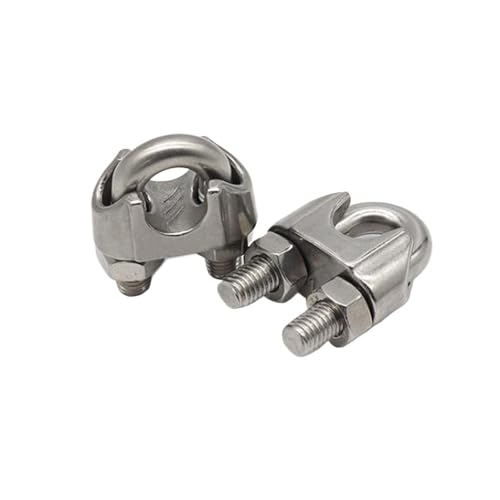 Drahtseilklemme Kabelklemme, Drahtseilklemmen des Edelstahl-304 U-Typs for Kabel-Mehrfachgrößen(M3X4PCS) von HIFRQVVC