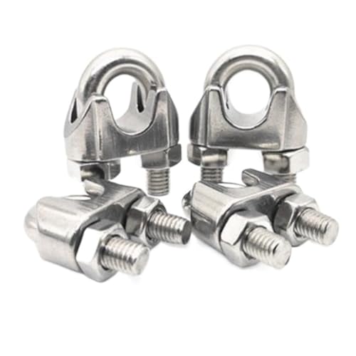 Drahtseilklemme Kabelklemme, Edelstahl-U-Typ-Drahtseilklemmen M2 bis M16 for die Kabelmontage(M14 2pcs) von HIFRQVVC