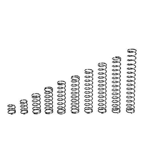 Druckfedern, Spring Steel Compression Spring 0.6x4mm Free Length 5-50mm Pack of 10(Length 10mm) von HIFRQVVC